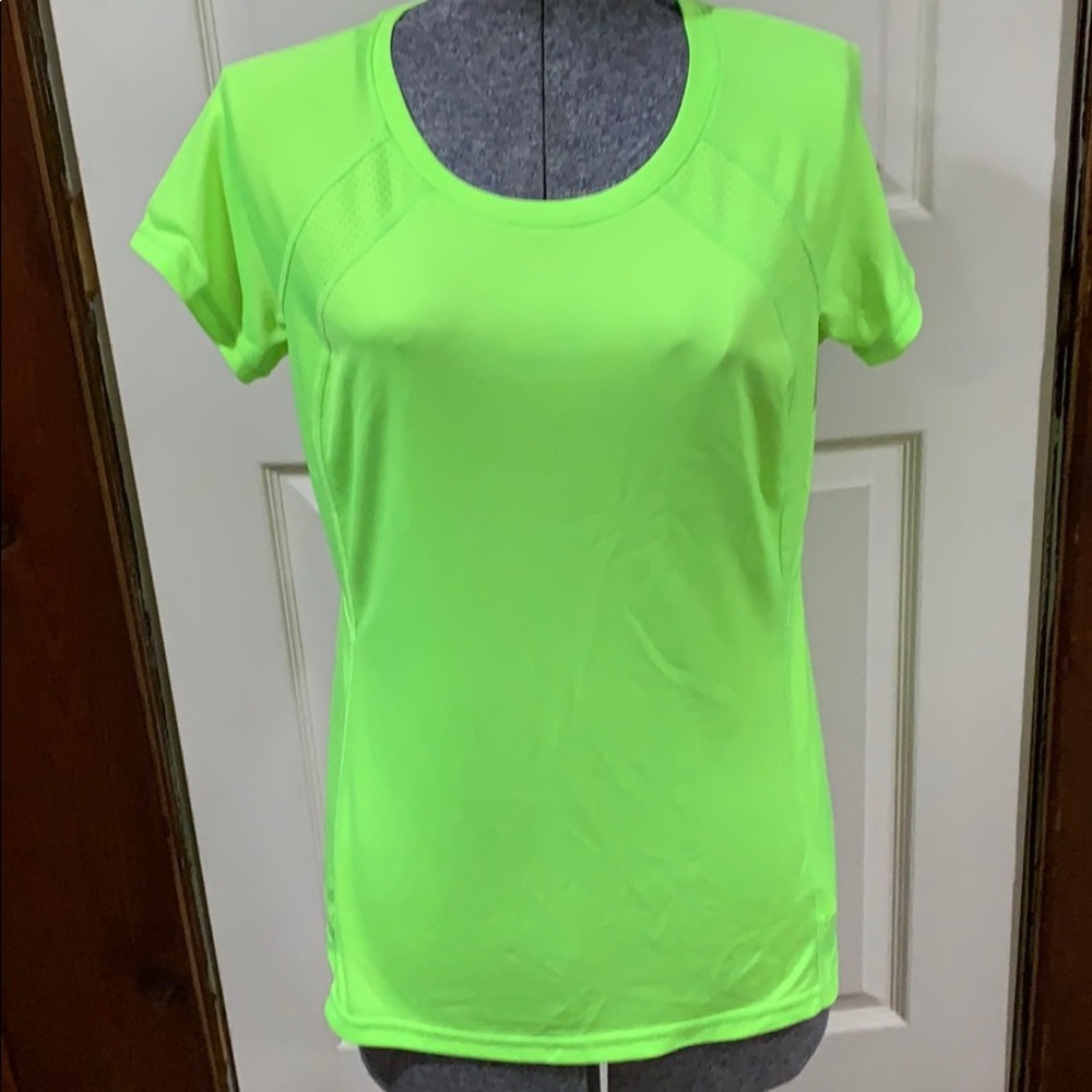 Neon yellow workout shirt
